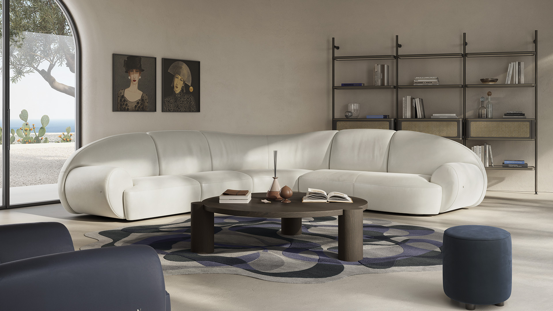 Kotna sedežna garnitura Memoria